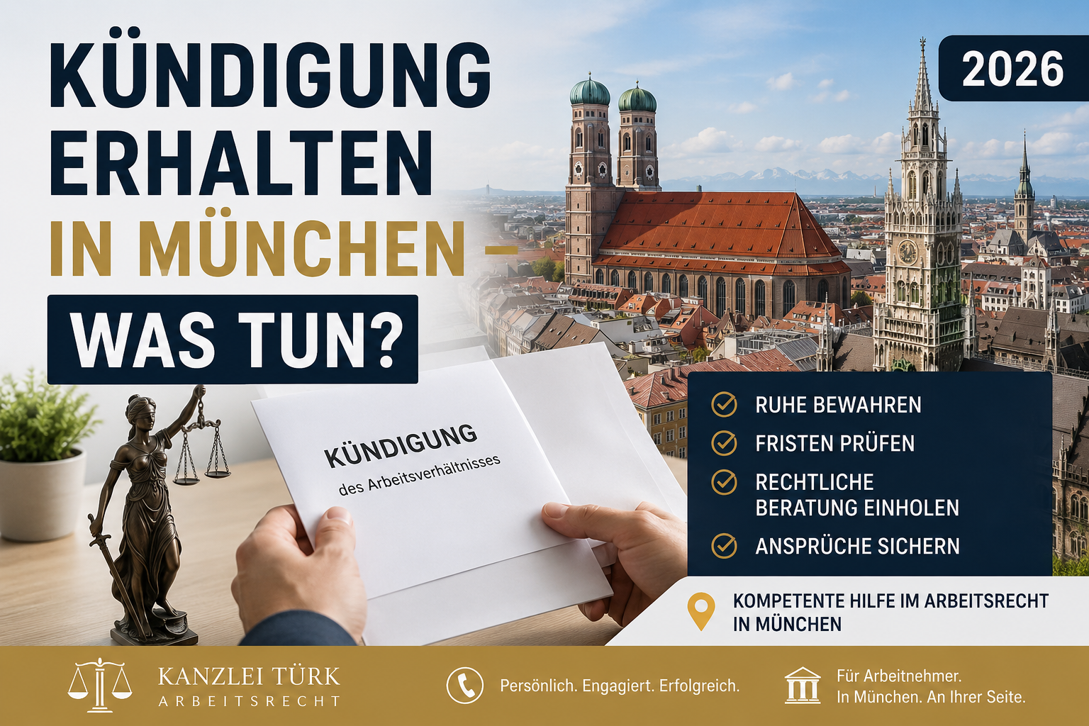 ⁠ Kündigung erhalten in München – Was tun? (2026) ⁠